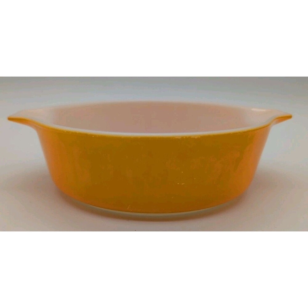 Pyrex 471 Orange 1 PT Casserole Bowl Vintage